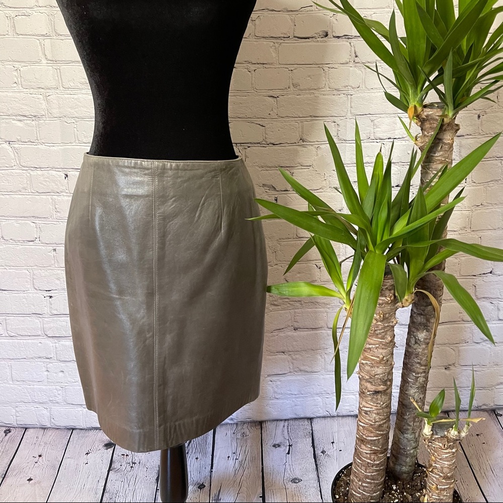 Vintage Sienna Collection Leather mini Skirt 8